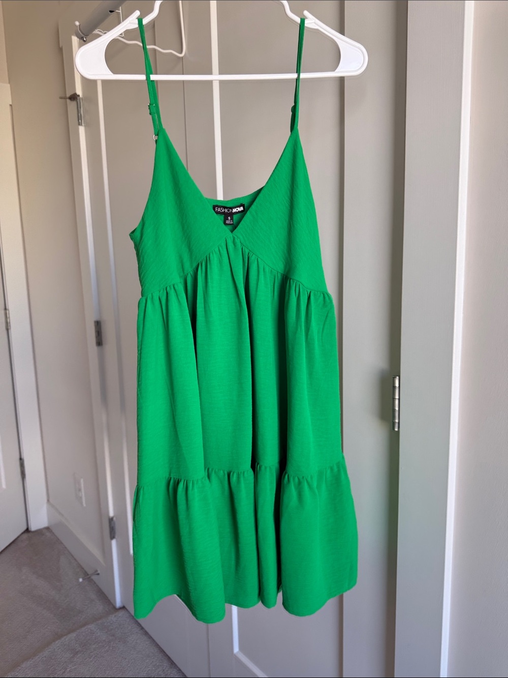 Kelly Green Mini Dress - Size S